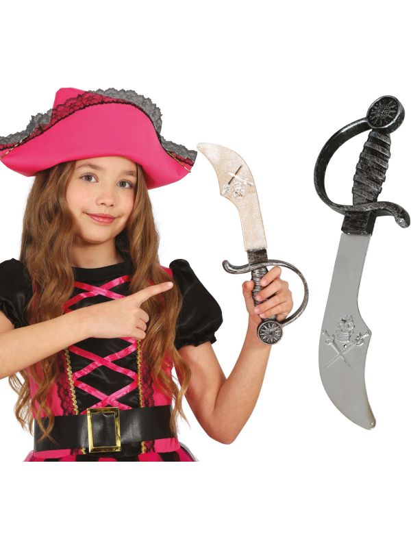 Piraat Sabel Zilver 30cm