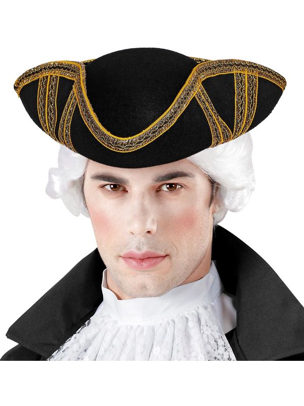 Piraten Hoed met Gouden Trim