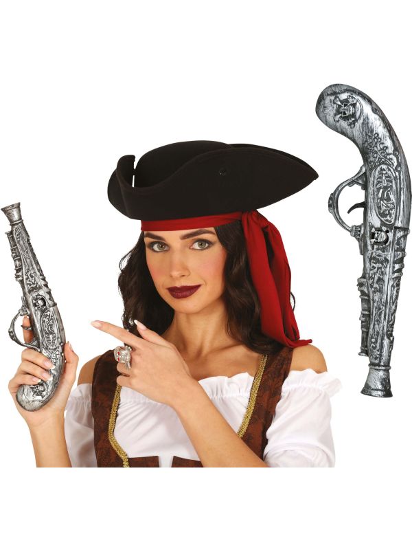 Piraten Pistool Zilver