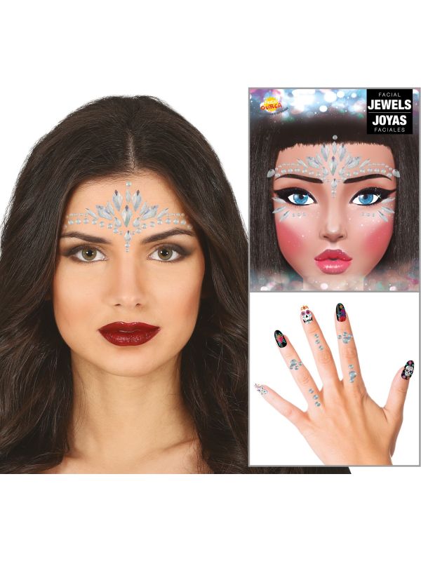 Plakjuwelen set Zilver