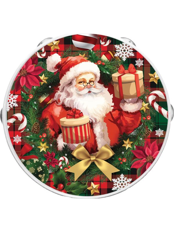 Plastic Kerstman Kerst Tamboerijn 17cm