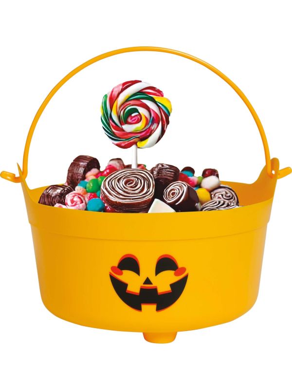 Plastic Oranje Pompoen Emmer