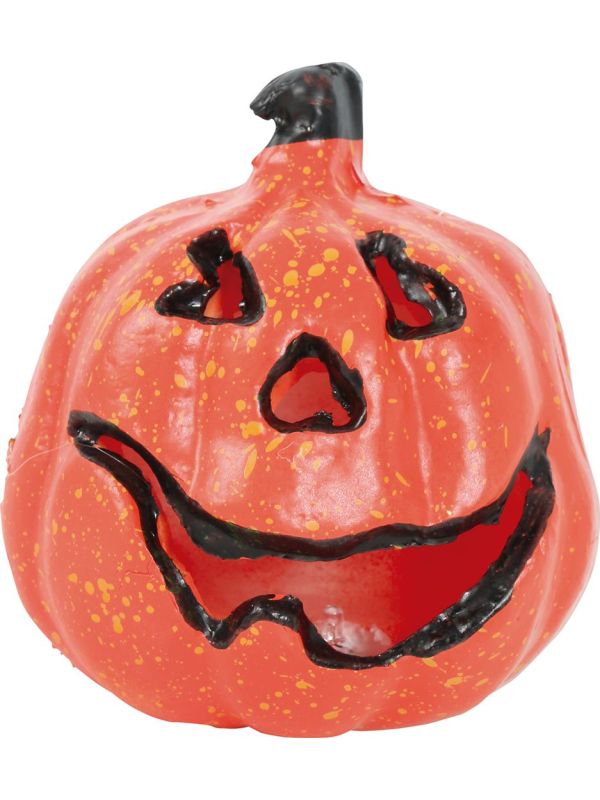 Plastic Pompoen met Rood Licht