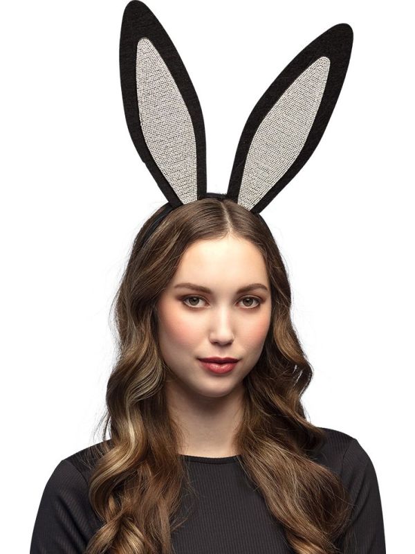 Playgirl Bunny Oren Tiara Zwart met Diamanten