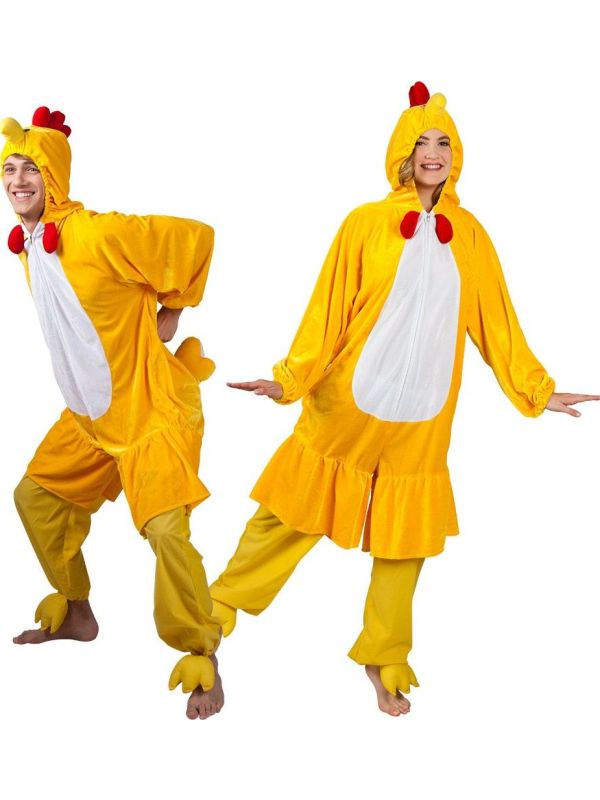 Pluche Gele Kuiken Kostuum Unisex