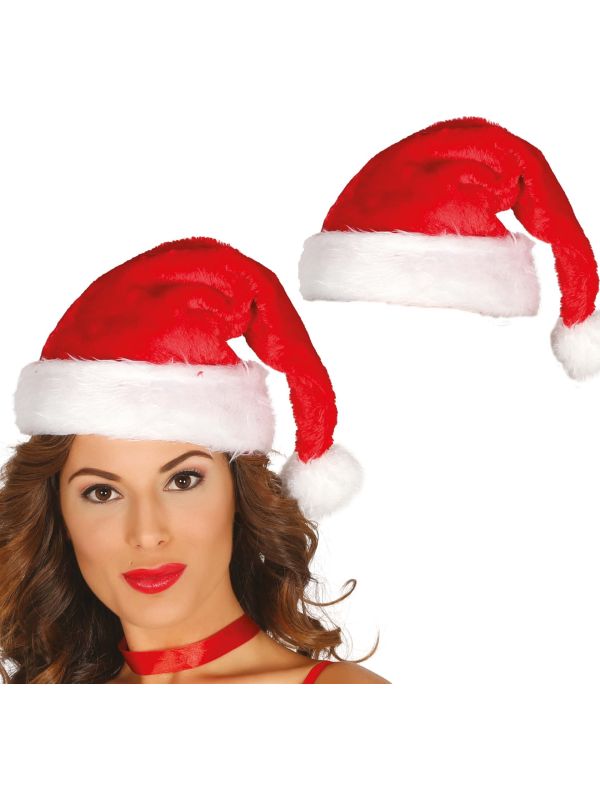 Pluche Kerstman Muts Santa