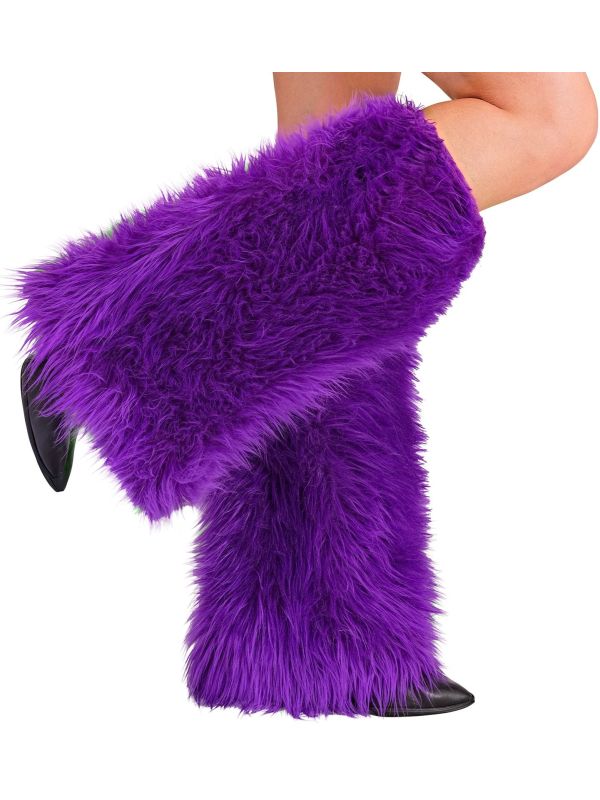 Pluche Paarze Beenwarmers Carnaval