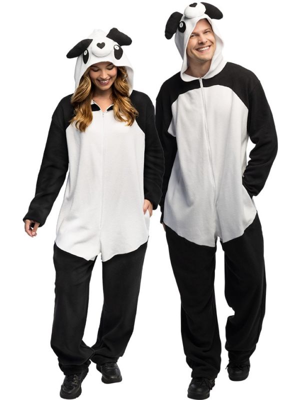 Pluche Panda Onesie Kostuum Volwassenen