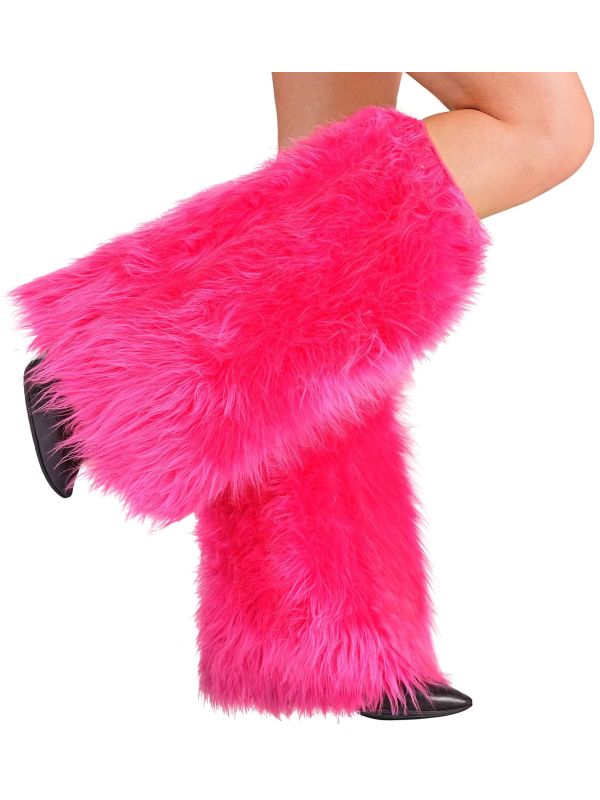 Pluche Roze Beenwarmers Carnaval