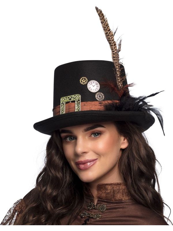 Plumepunk Steampunk Hoed