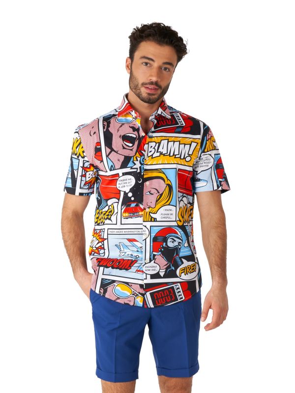 Pop-Art 50's Opposuits Cartoon Blouse