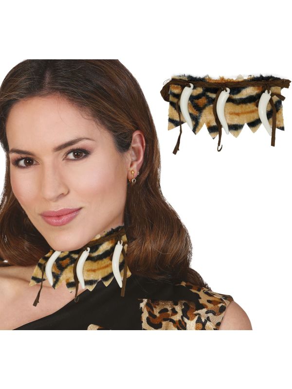 Prehistorische Luipaard Slagtand Ketting