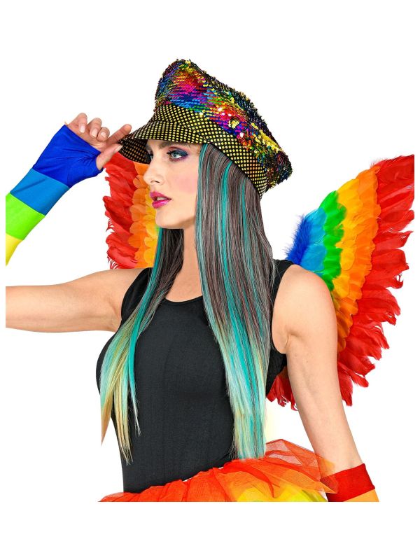 Pride Regenboog Pet met Haar