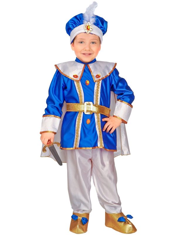 Prins Kostuum Jongens Blauw