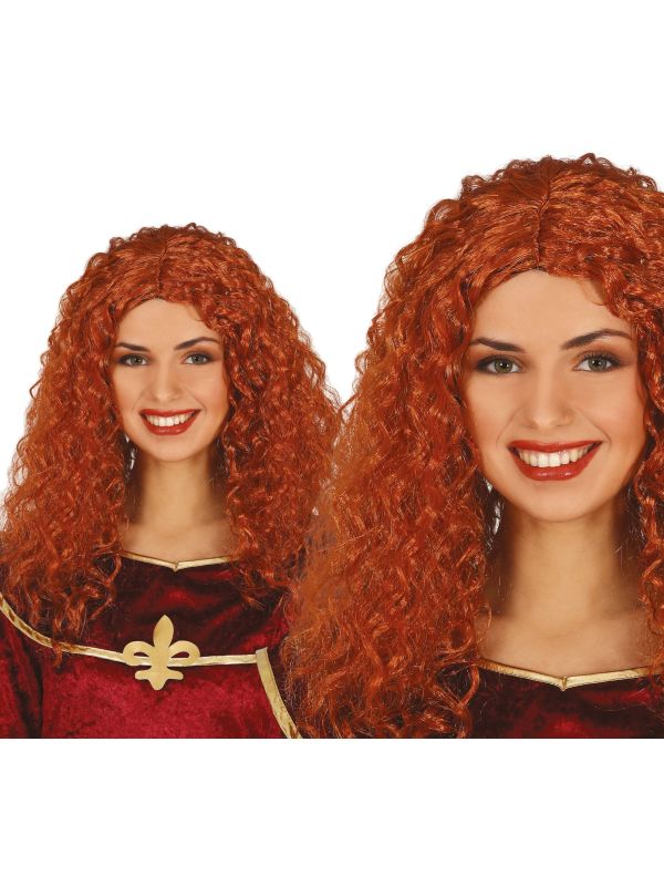 Prinses Merida Brave Rode Pruik