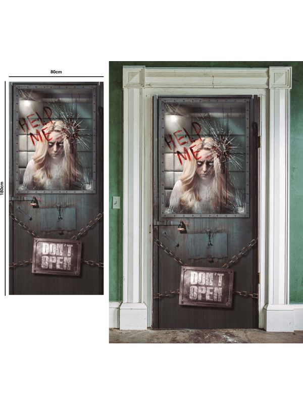 Psycho Halloween Deur Decoratie