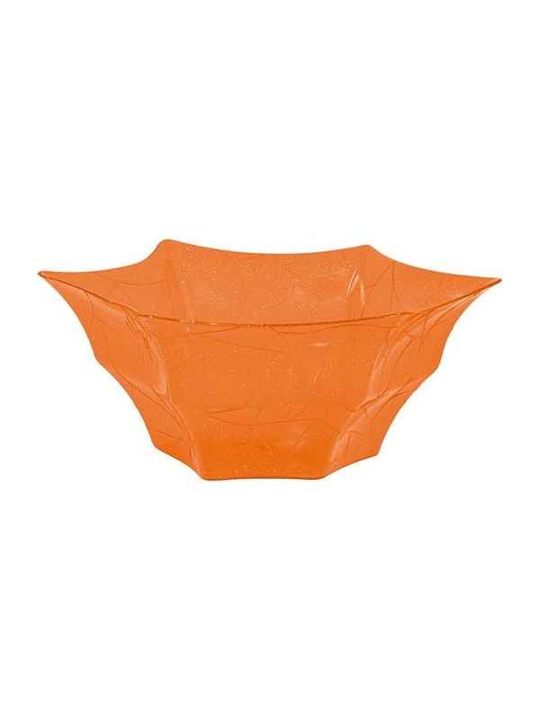 Pumpkin Oranje Glitter Schaal Plastic