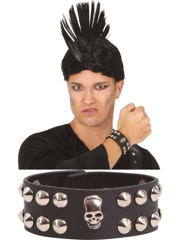 Punker Armband met Doodskop