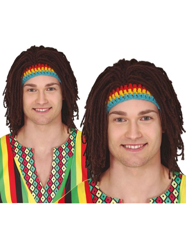 Rasta Pruik Kleurrijke Hoofdband