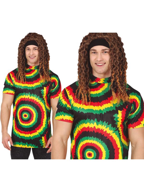 Rastafari Shirt Wiet Heren