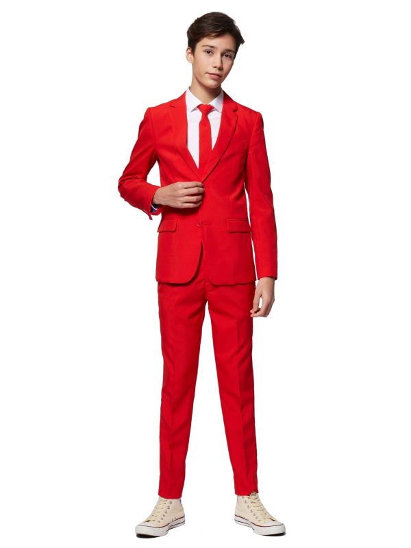 Red Devil Opposuits Kostuum Tiener