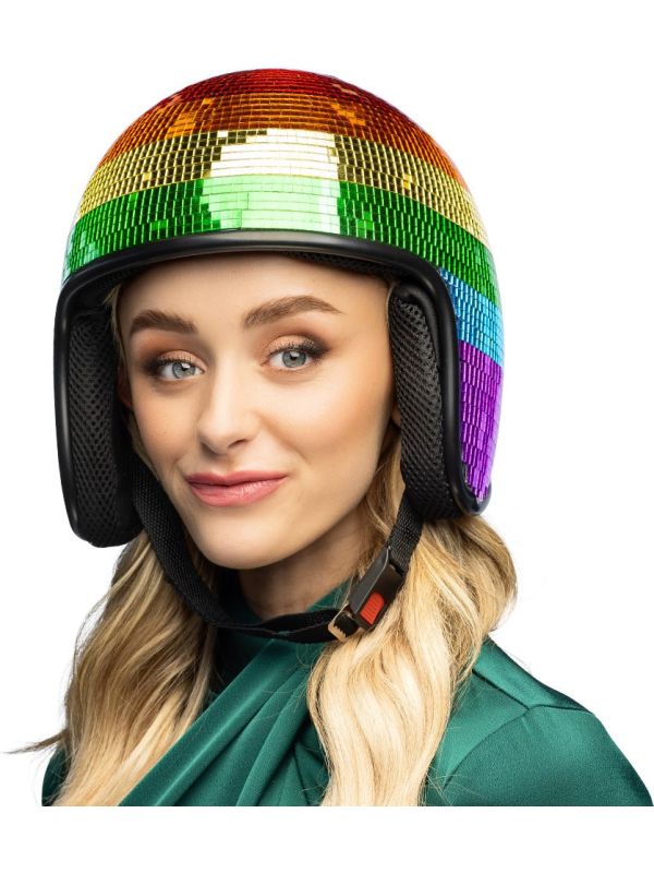 Regenboog Discobal Helm