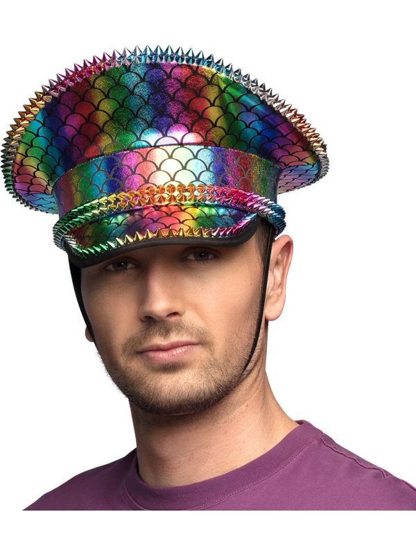 Regenboog Pet met Studs