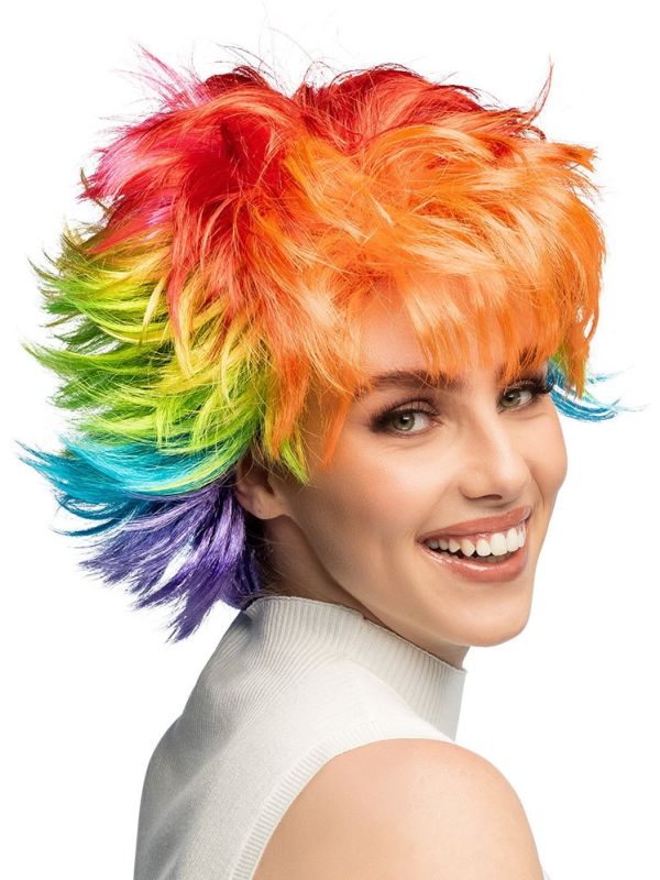 Regenboog Pruik Dames