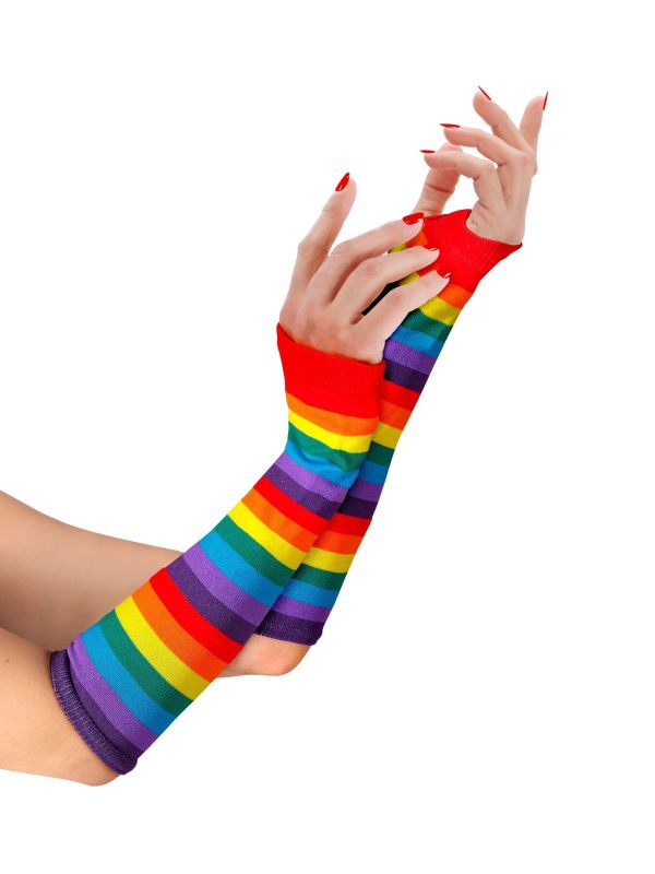 Regenboog Vingerloze Handschoenen