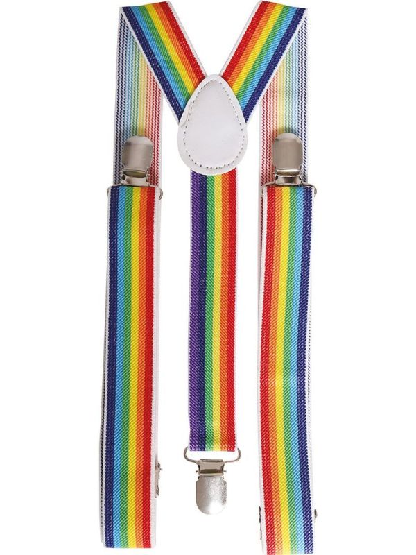 Regenboogkleurige Clown Bretels