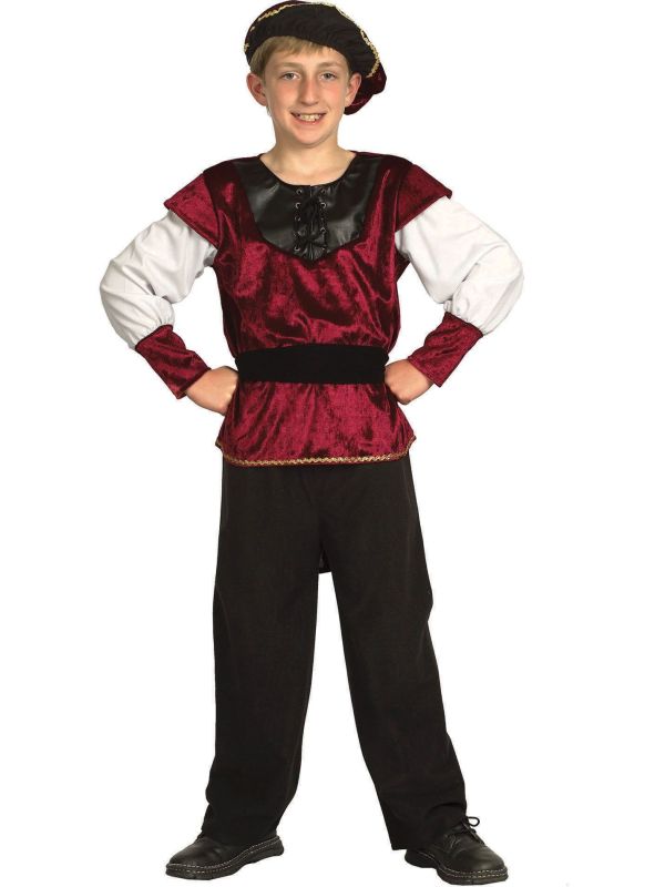 Renaissance Burger Jongens Kostuum
