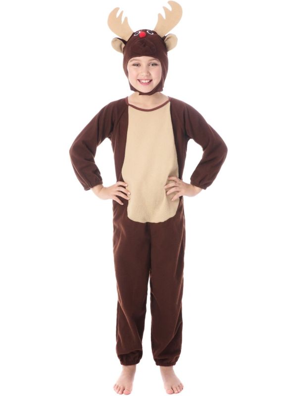 Rendier Jumpsuit Bruin Kinderen Kerst