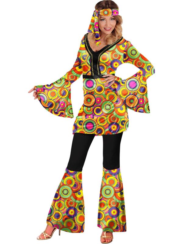 Retro 70's Groovy Style Kostuum Dames