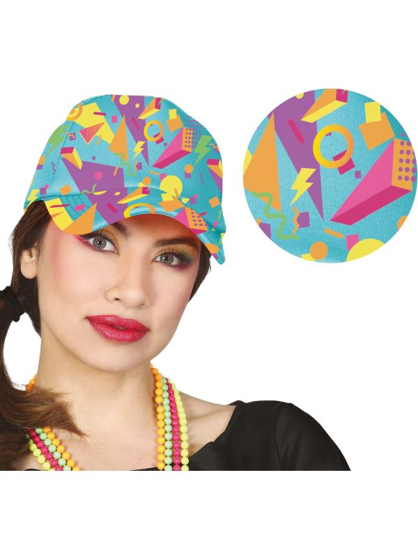 Retro 80's Pet Blauw