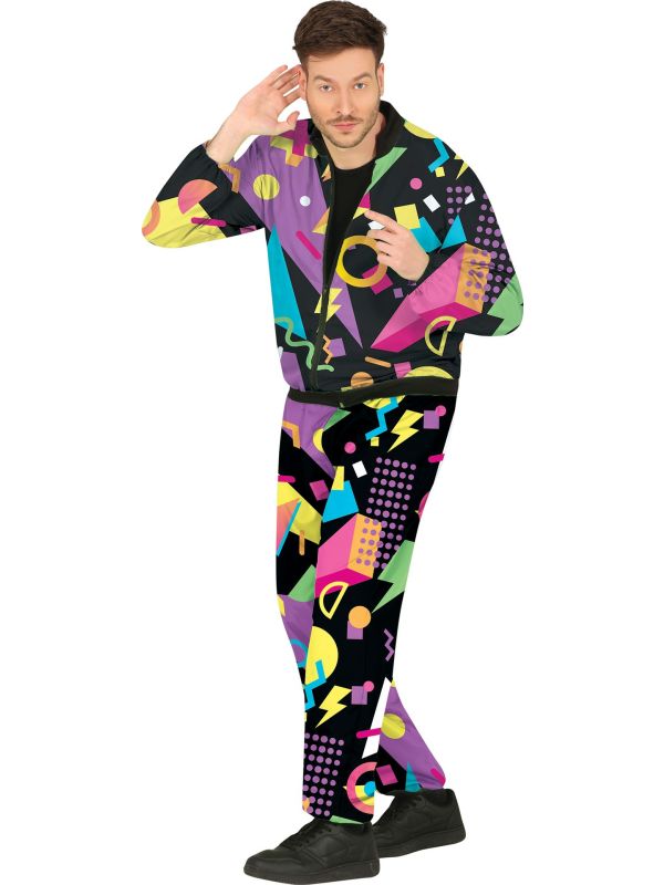 Retro Multicolor Trainingspak Volwassenen