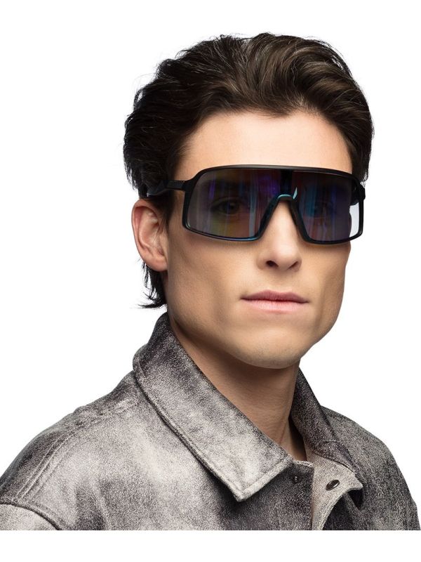 Retro Visor Bril Zwart