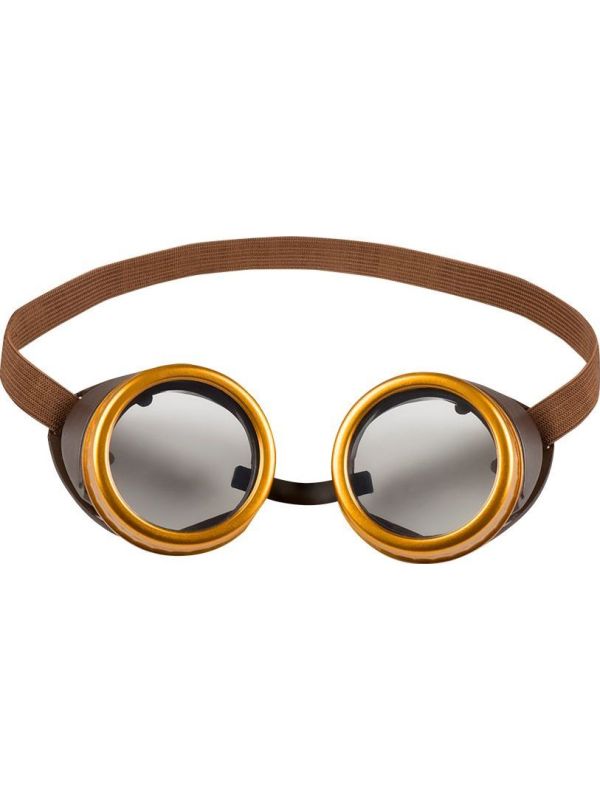 Retropunk Bronzen Steampunk Bril