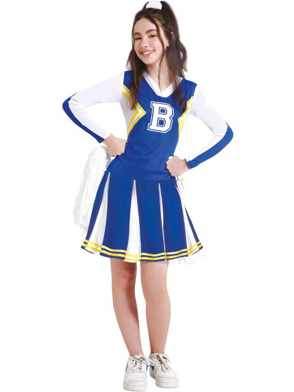 Riverdale Blauwe Cheerleader Jurkje Meisjes 14-16 Jaar