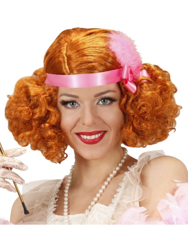 Rode 20's Flapper Pruik