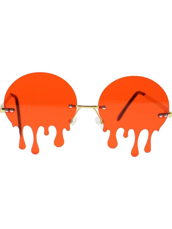 Rode Bloederige Hartjes Bril Halloween