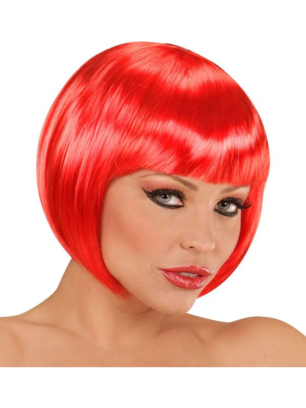 Rode Boblijn Pruik
