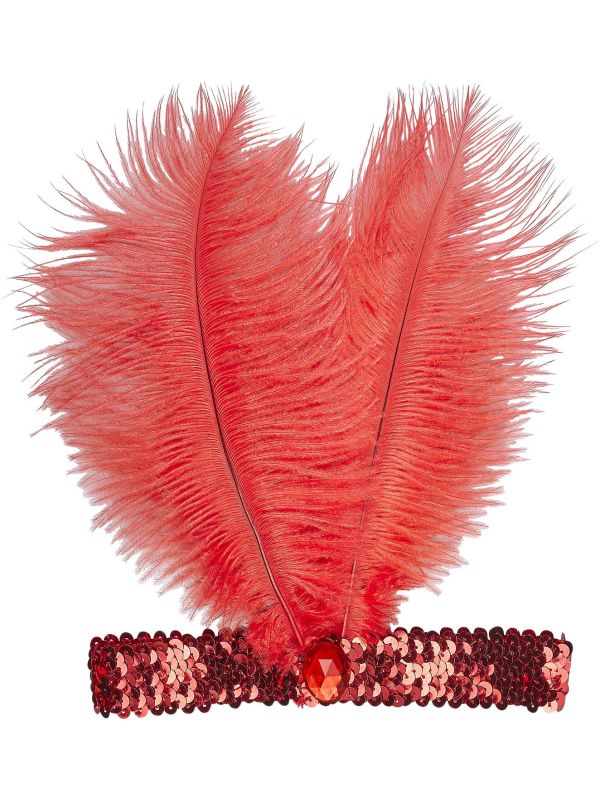 Rode Charleston Hoofdband