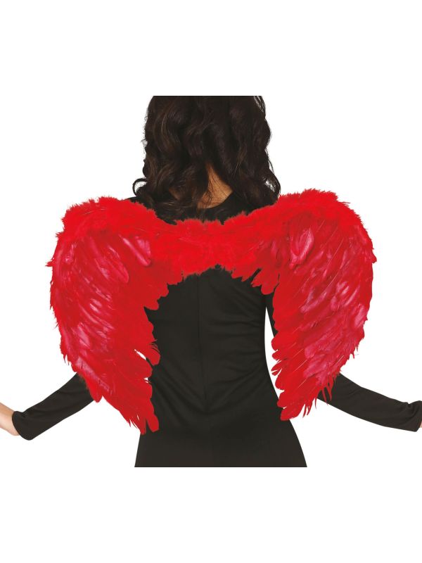 Rode Duivel Veren Vleugels
