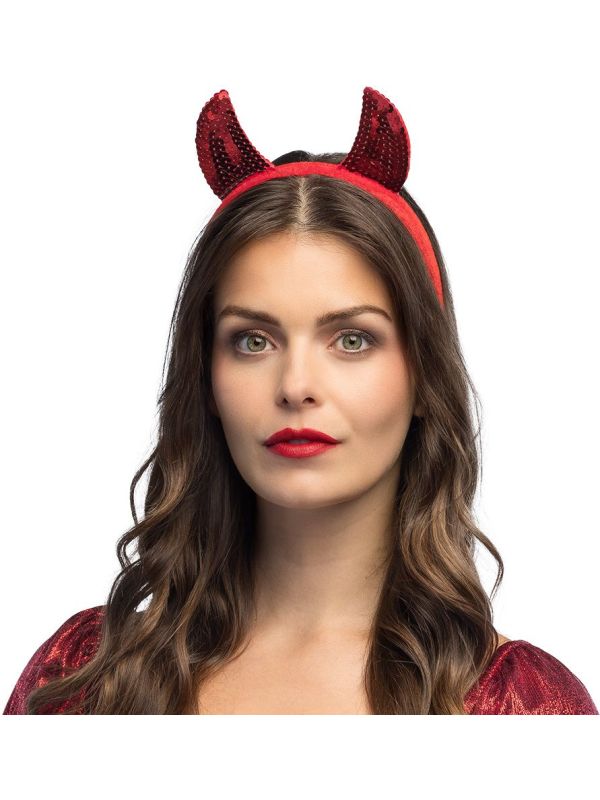 Rode Duivelhoorntjes met Pailletten