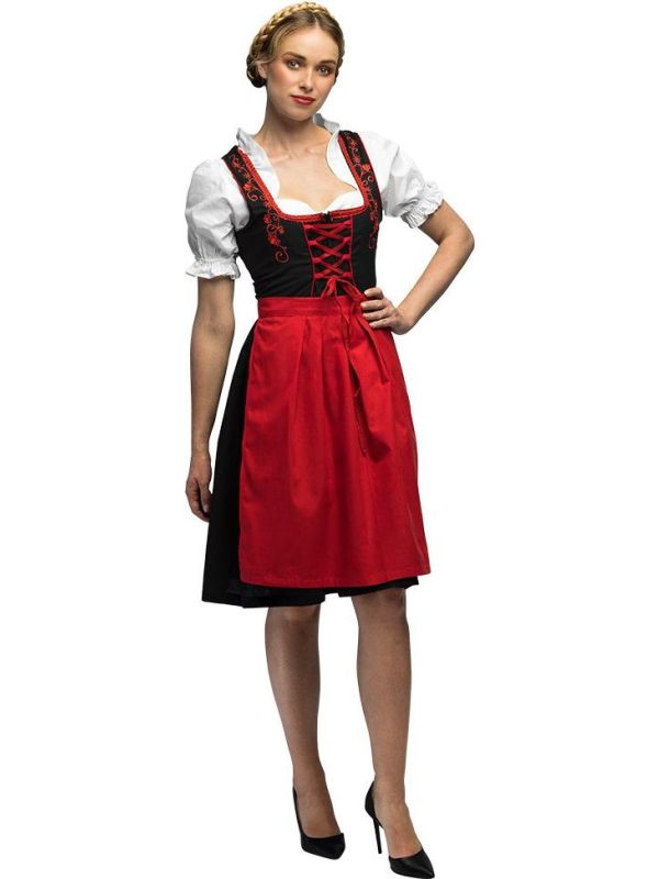 Rode en Zwarte Oktoberfest Dirndl