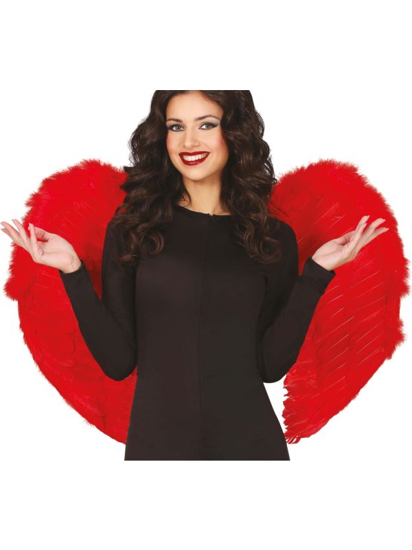 Rode Engelvleugels met Veren