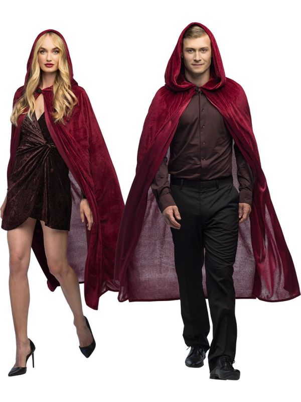 Rode Fluwelen Vampiercape