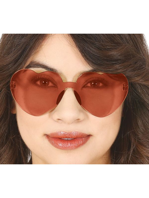 Rode Hartjes Hippie Bril