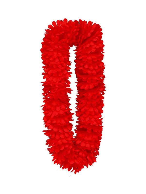 Rode Hawaii Bloemenkrans Ketting