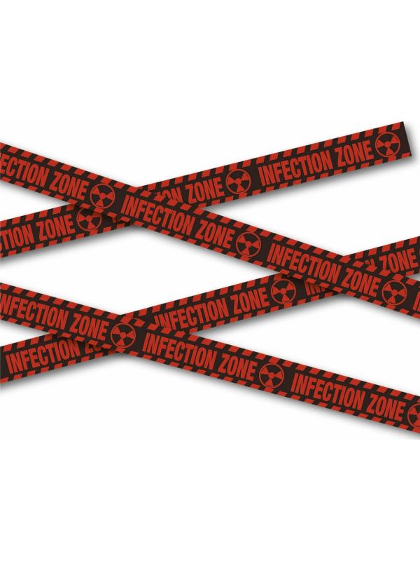 Rode Infection Zone Zombie Afzetlint